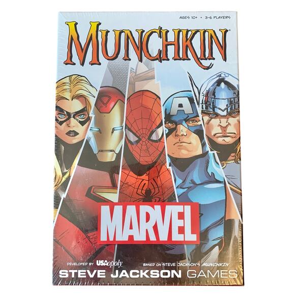 Munchkin: Marvel Edition Card Game USAopoly New Sealed Role Playing - Picture 1 of 9